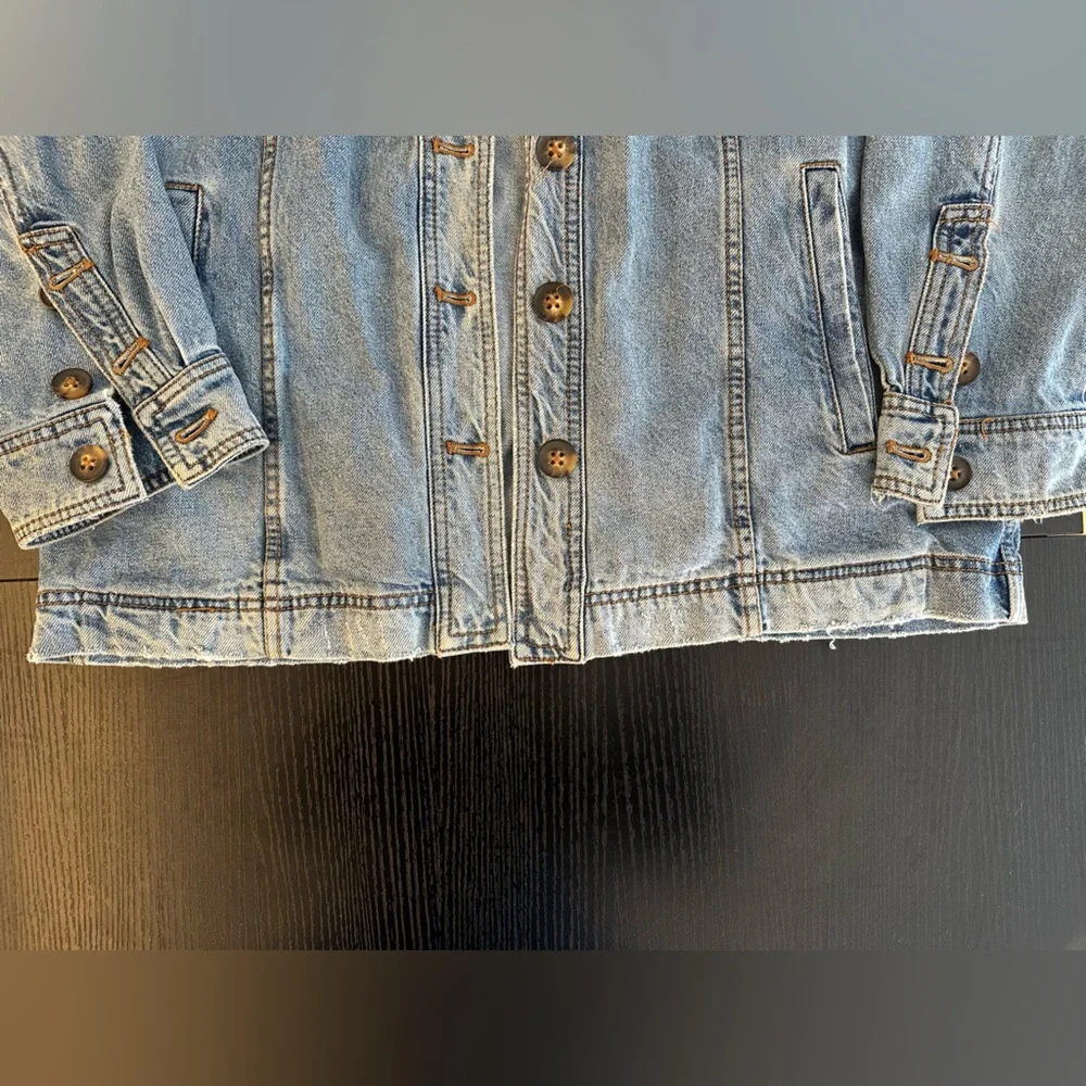 Free People Light Blue Denim Jacket - Picture 3 of 7